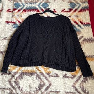 Comfy Black Sweater Shirt